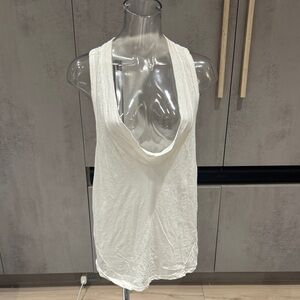 James Perse White Sleeveless Top